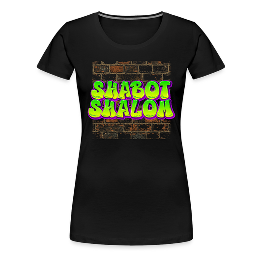 Shabot Shalom Brick 770 Graffiti Women’s Premium T-Shirt - black