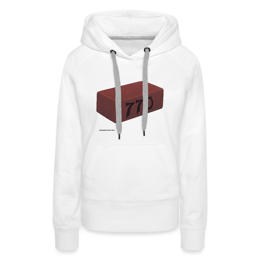 770 Solid Brick Women’s Premium Hoodie - white