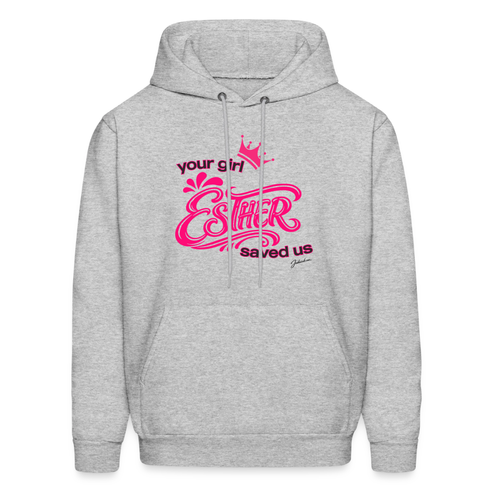 Your Girl Esther Men's Hoodie - heather gray