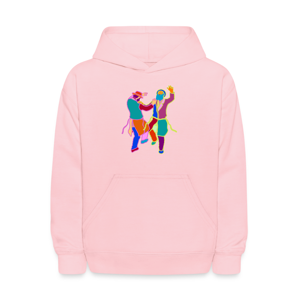 Colorful Dancing Rabbis Kids' Hoodie - pink