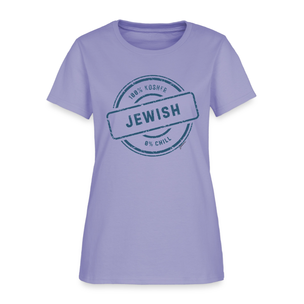 100% Jewish Women's T-Shirt - lavender