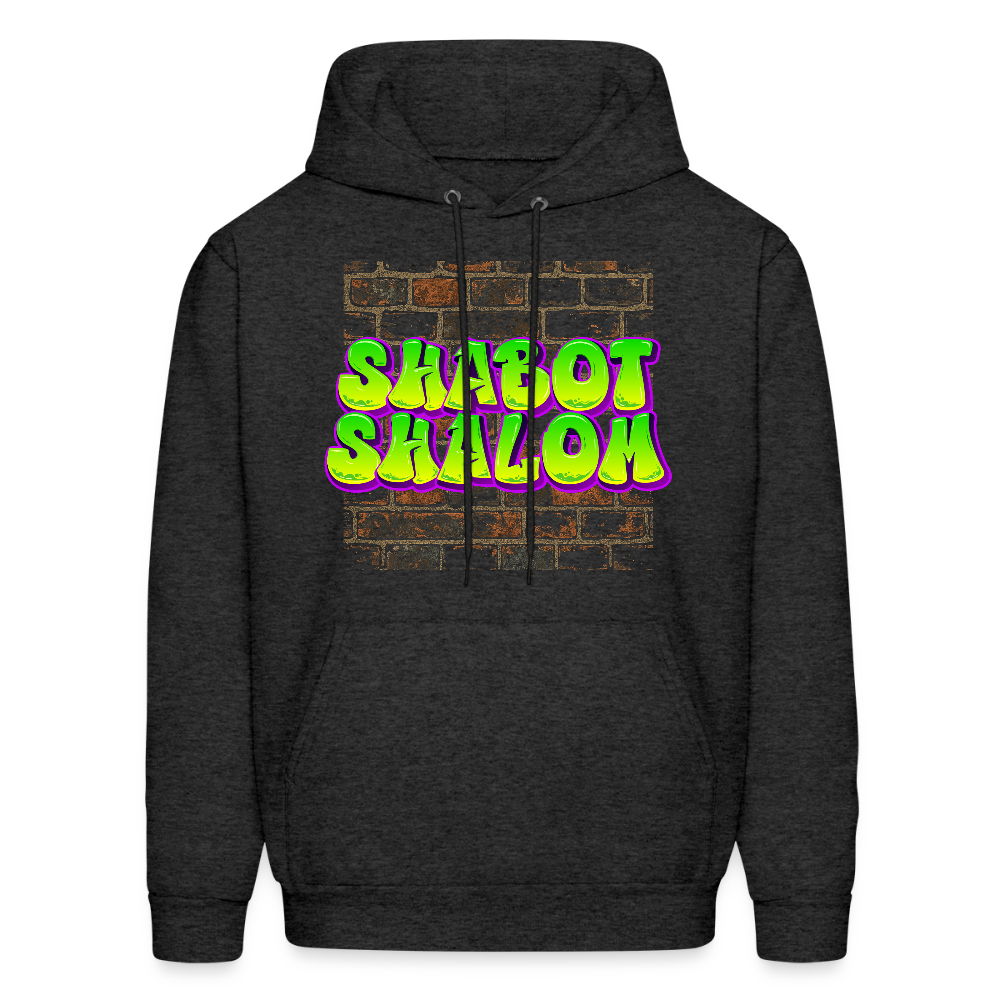 Shabot Shalom Brick 770 Graffiti Men's Hoodie - charcoal grey