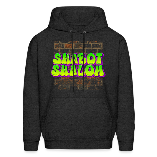 Shabot Shalom Brick 770 Graffiti Men's Hoodie - charcoal grey