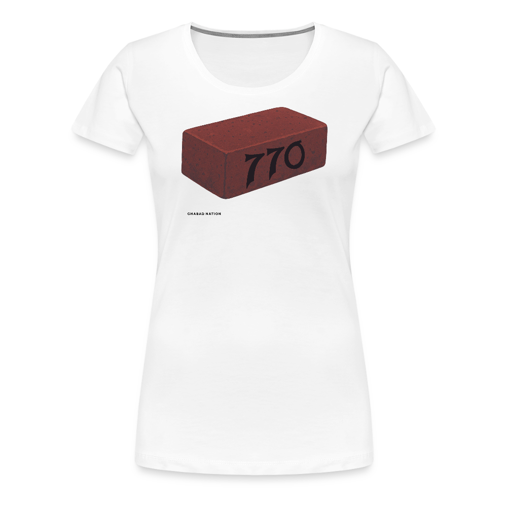 770 Solid Brick Women’s Premium T-Shirt - white