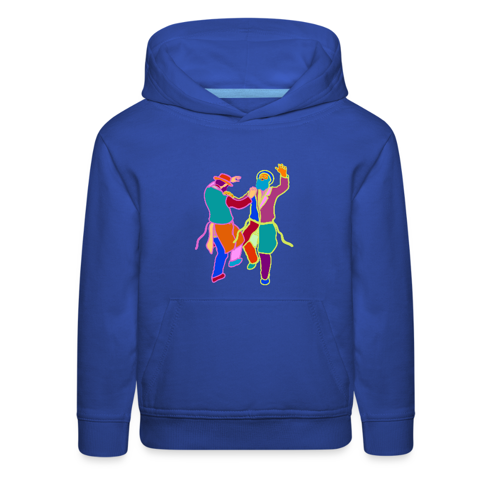 Colorful Dancing Rabbis Kids‘ Premium Hoodie - royal blue