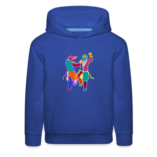 Colorful Dancing Rabbis Kids‘ Premium Hoodie - royal blue
