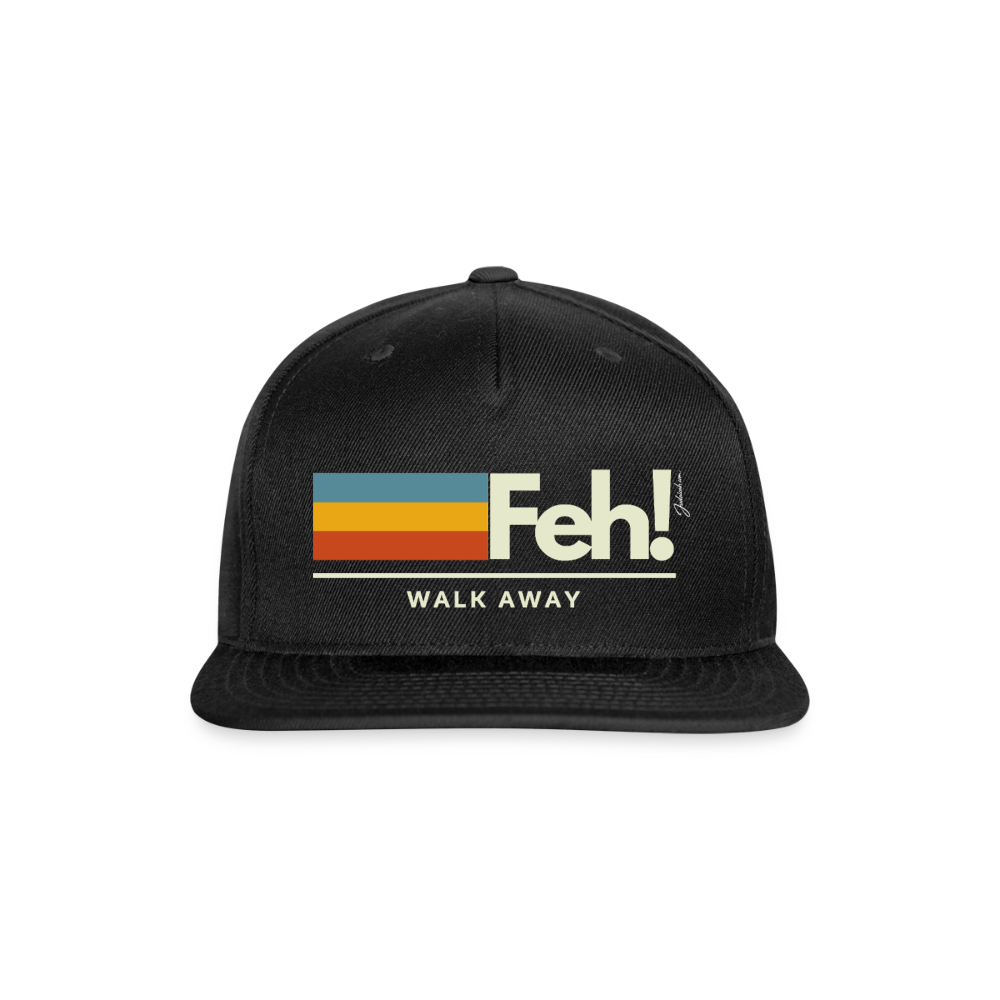 Feh! Snapback Baseball Cap - black