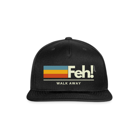 Feh! Snapback Baseball Cap - black