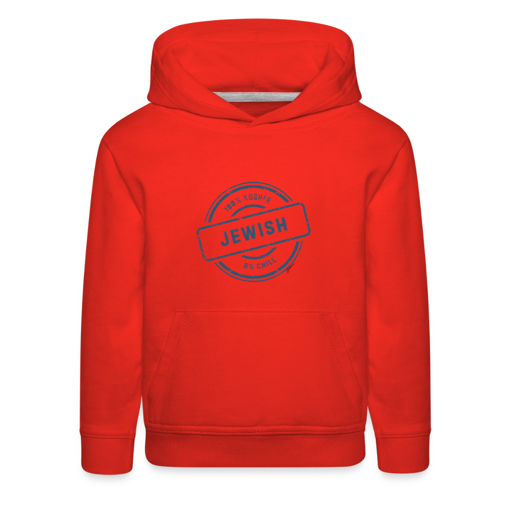 100% Jewish Kids‘ Premium Hoodie - red