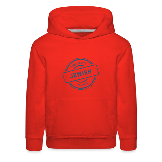100% Jewish Kids‘ Premium Hoodie - red