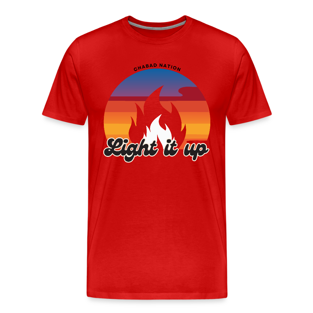 Light It Up Men's Premium T-Shirt - red