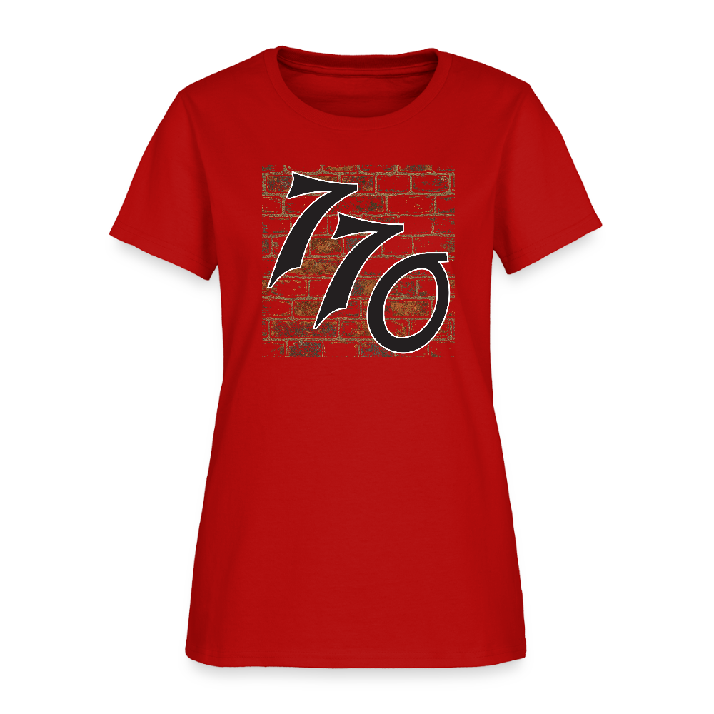 770 Brick Wall Women's T-Shirt - red