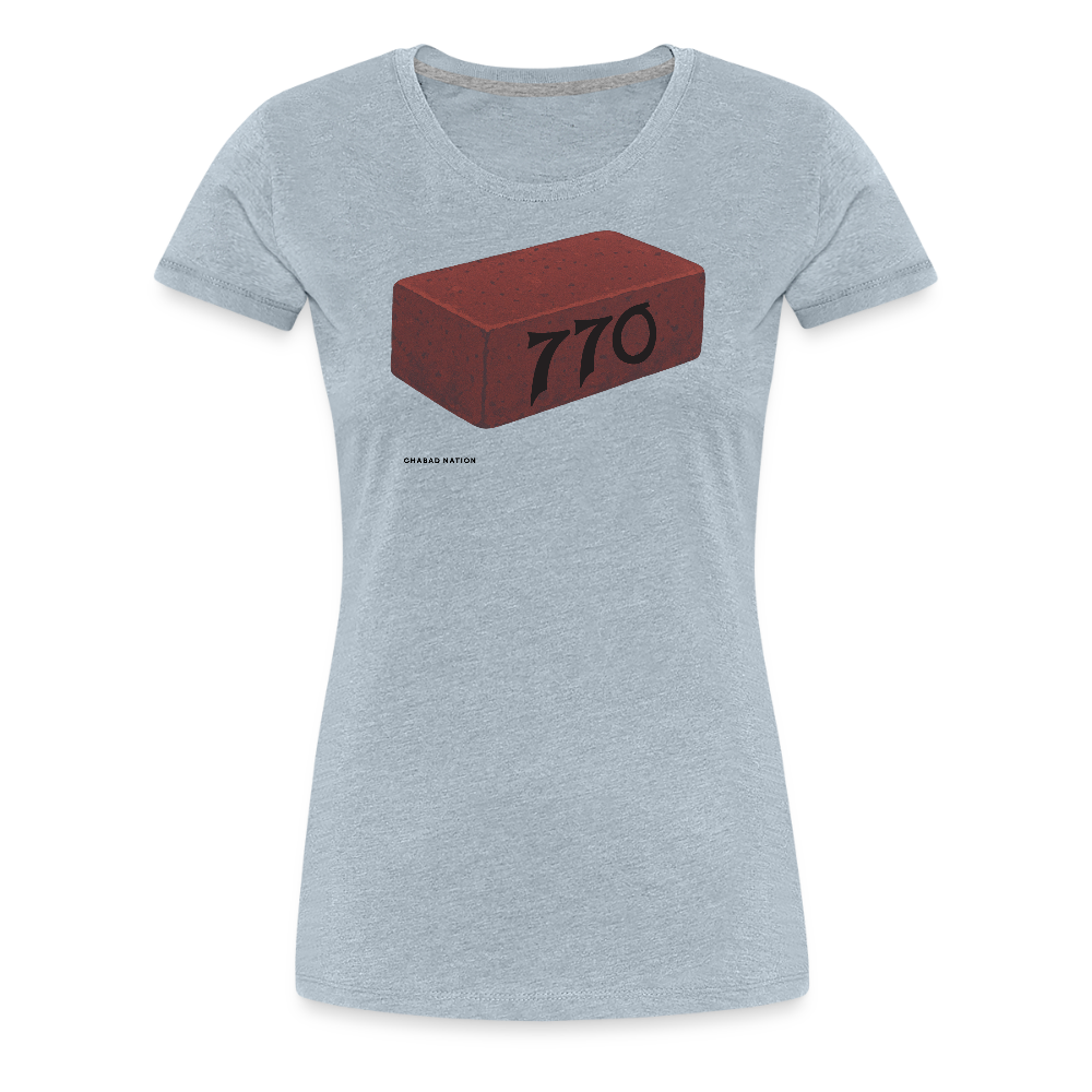 770 Solid Brick Women’s Premium T-Shirt - heather ice blue