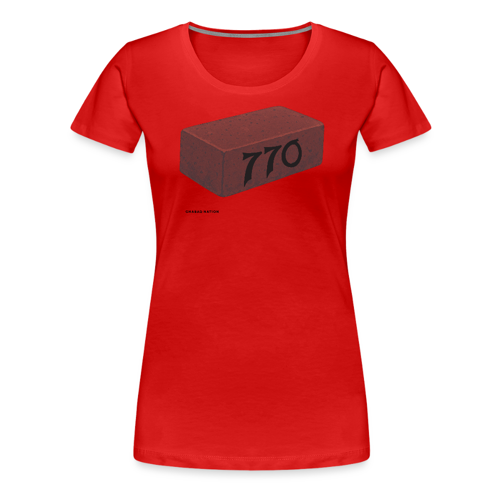 770 Solid Brick Women’s Premium T-Shirt - red