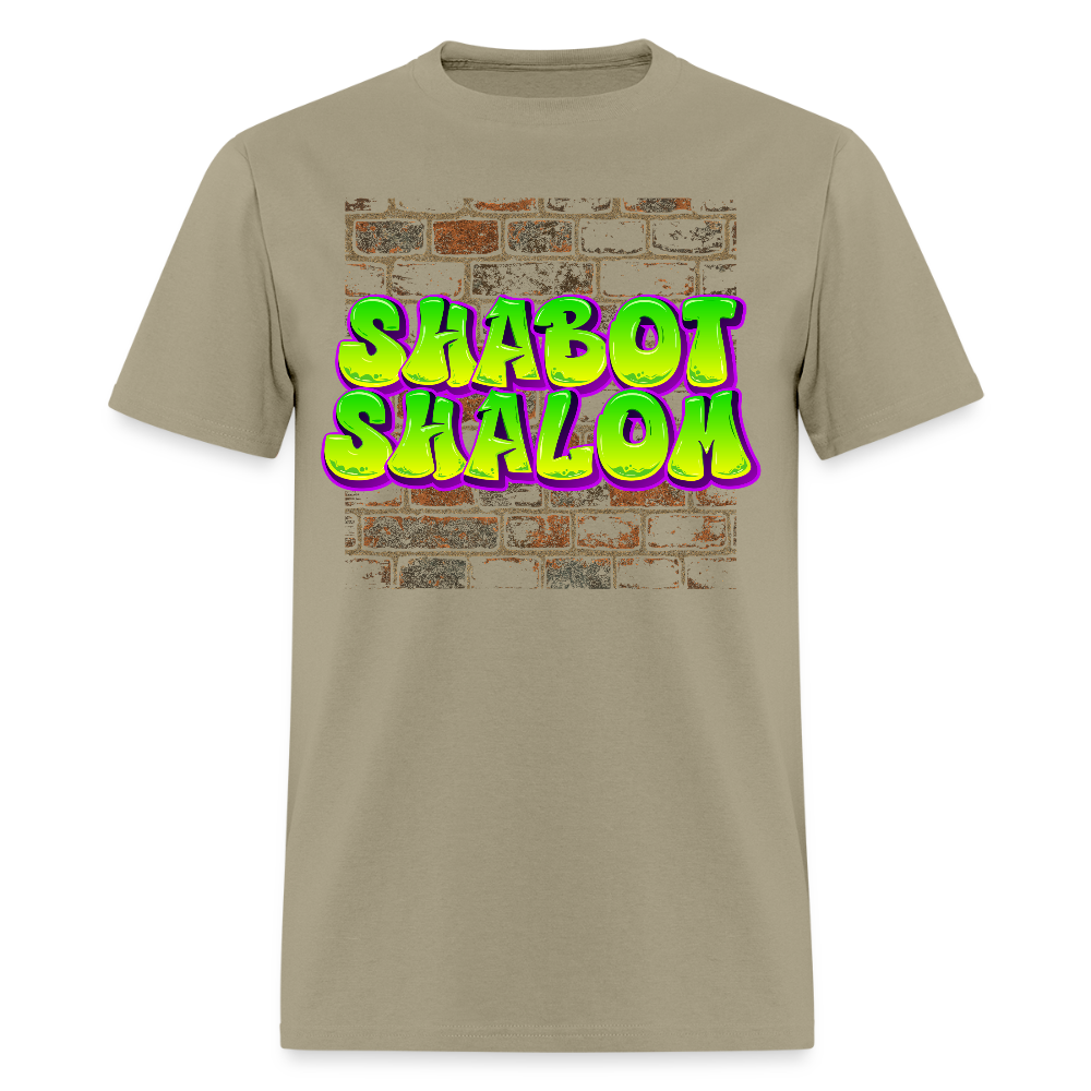 Shabot Shalom Brick 770 Graffiti Men's T-Shirt | GILDAN 5000 - khaki