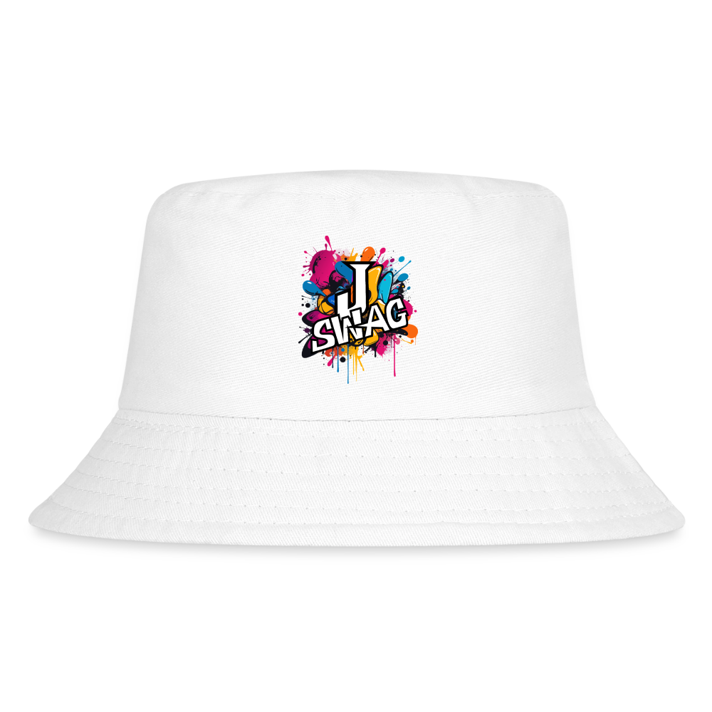 Jswag Logo  Kid's Bucket Hat - white