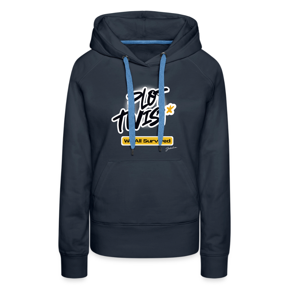 Plot Twist Women’s Premium Hoodie - navy