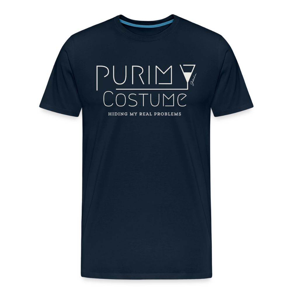 Purim Costume Men's Premium T-Shirt - deep navy