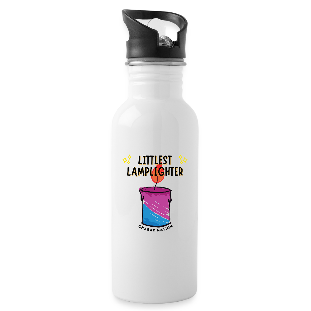 Littlest Lamplighter Water Bottle - white