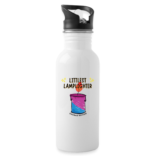 Littlest Lamplighter Water Bottle - white