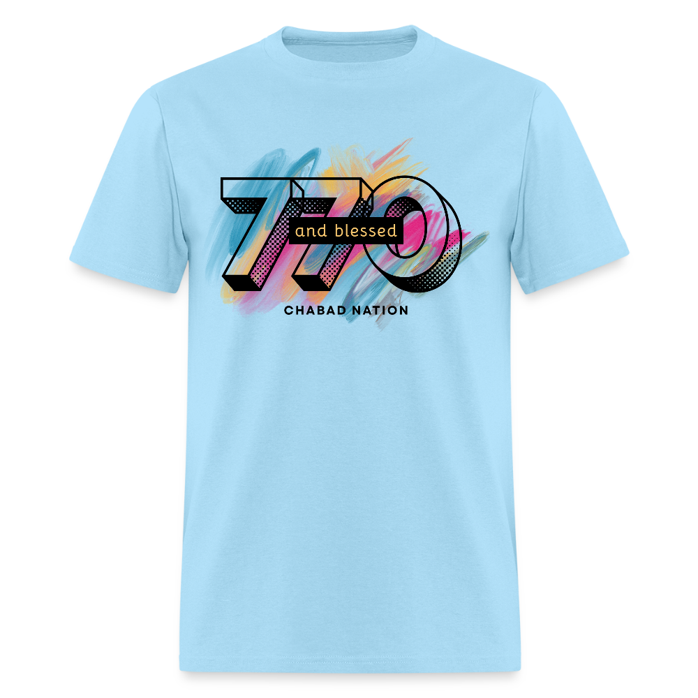 770 And Blessed Men's T-Shirt | GILDAN 5000 - powder blue