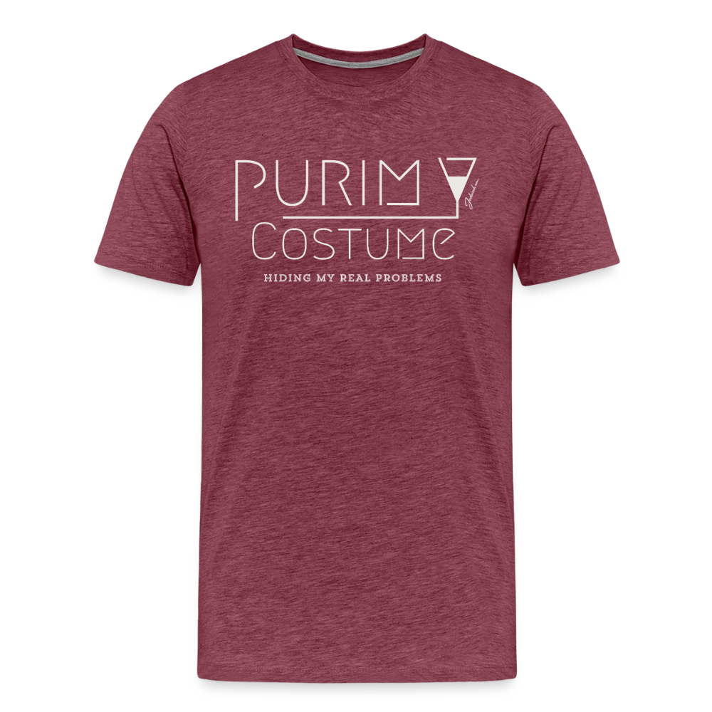 Purim Costume Men's Premium T-Shirt - heather burgundy