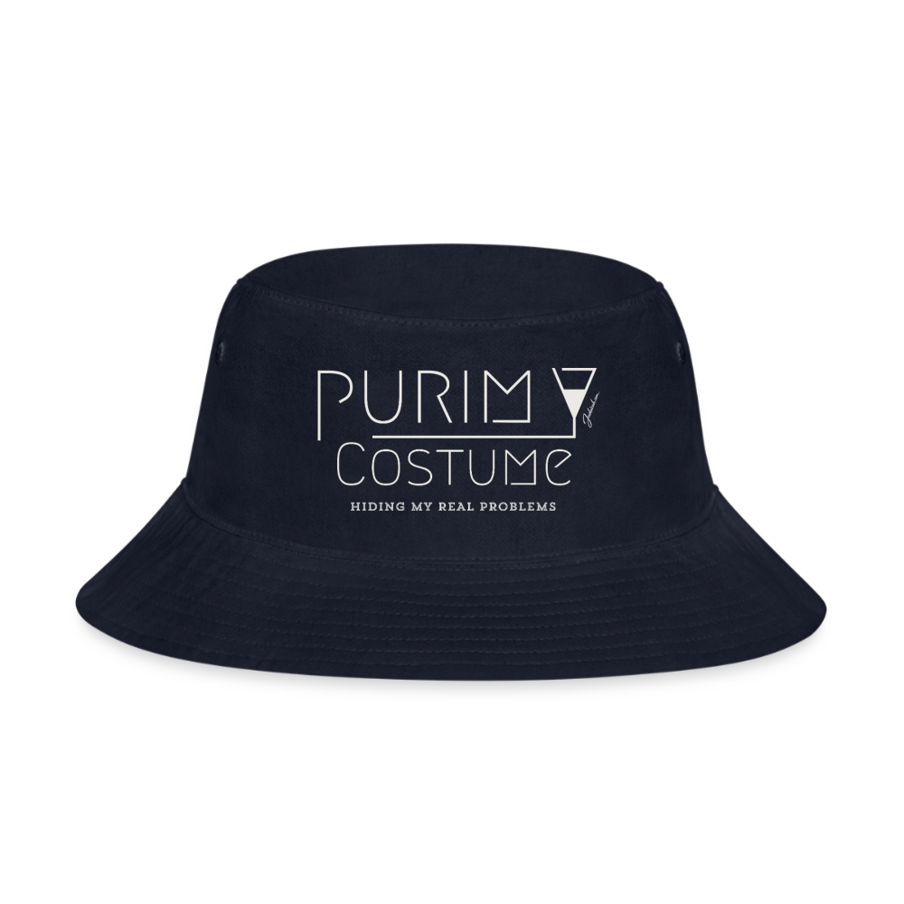 Purim Costume Bucket Hat - navy
