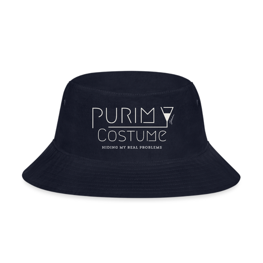 Purim Costume Bucket Hat - navy