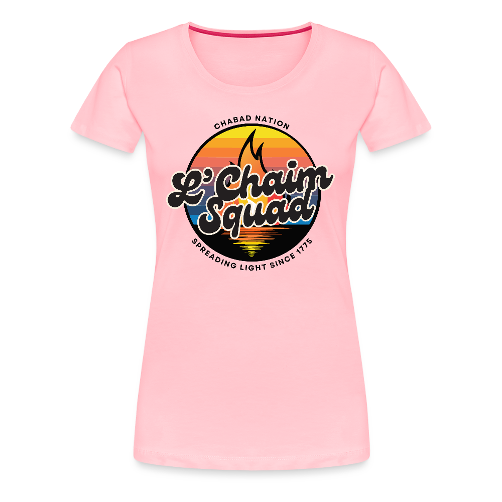 L’Chaim Squad – Spreading Light Women’s Premium T-Shirt - pink