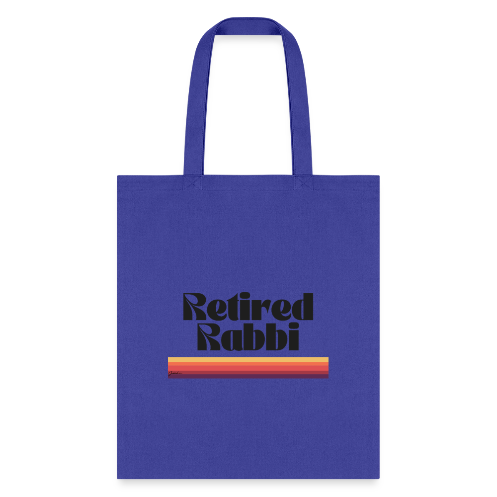 Retired Rabbi vTote Bag - royal blue