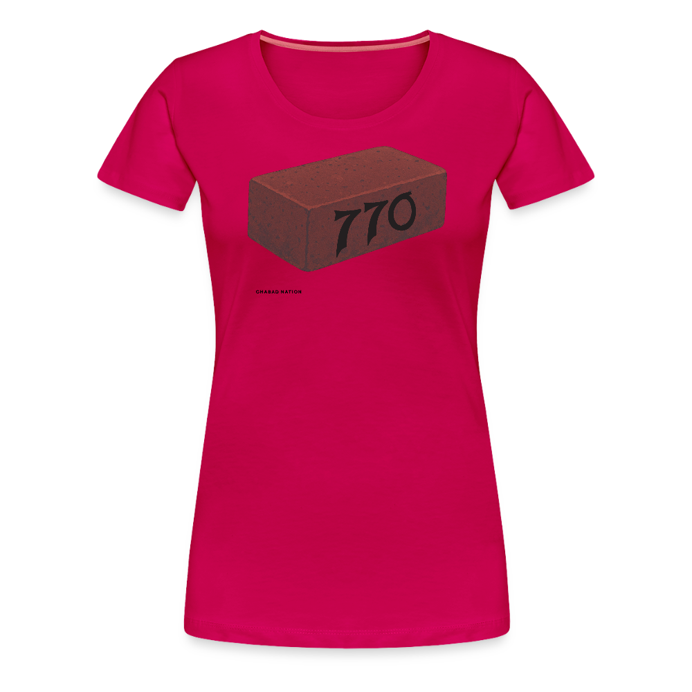 770 Solid Brick Women’s Premium T-Shirt - dark pink