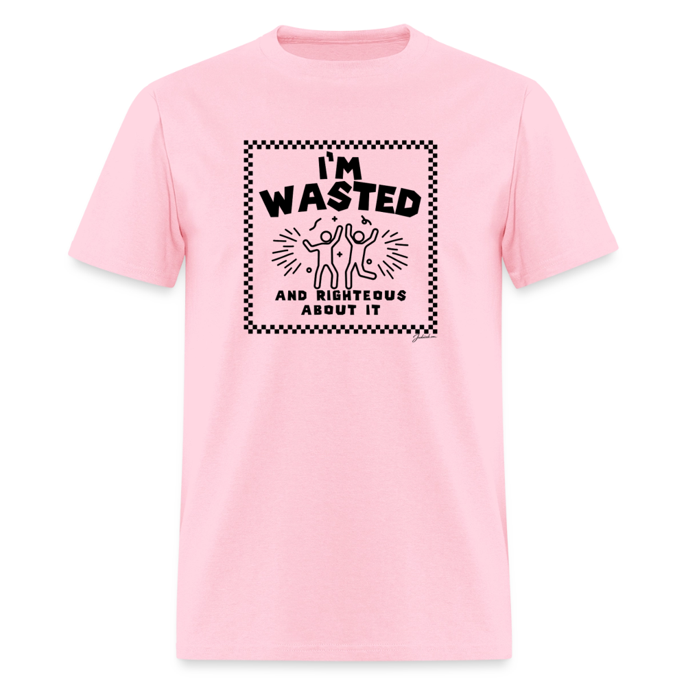 Wasted & Righteous Men's T-Shirt | GILDAN 5000 - pink