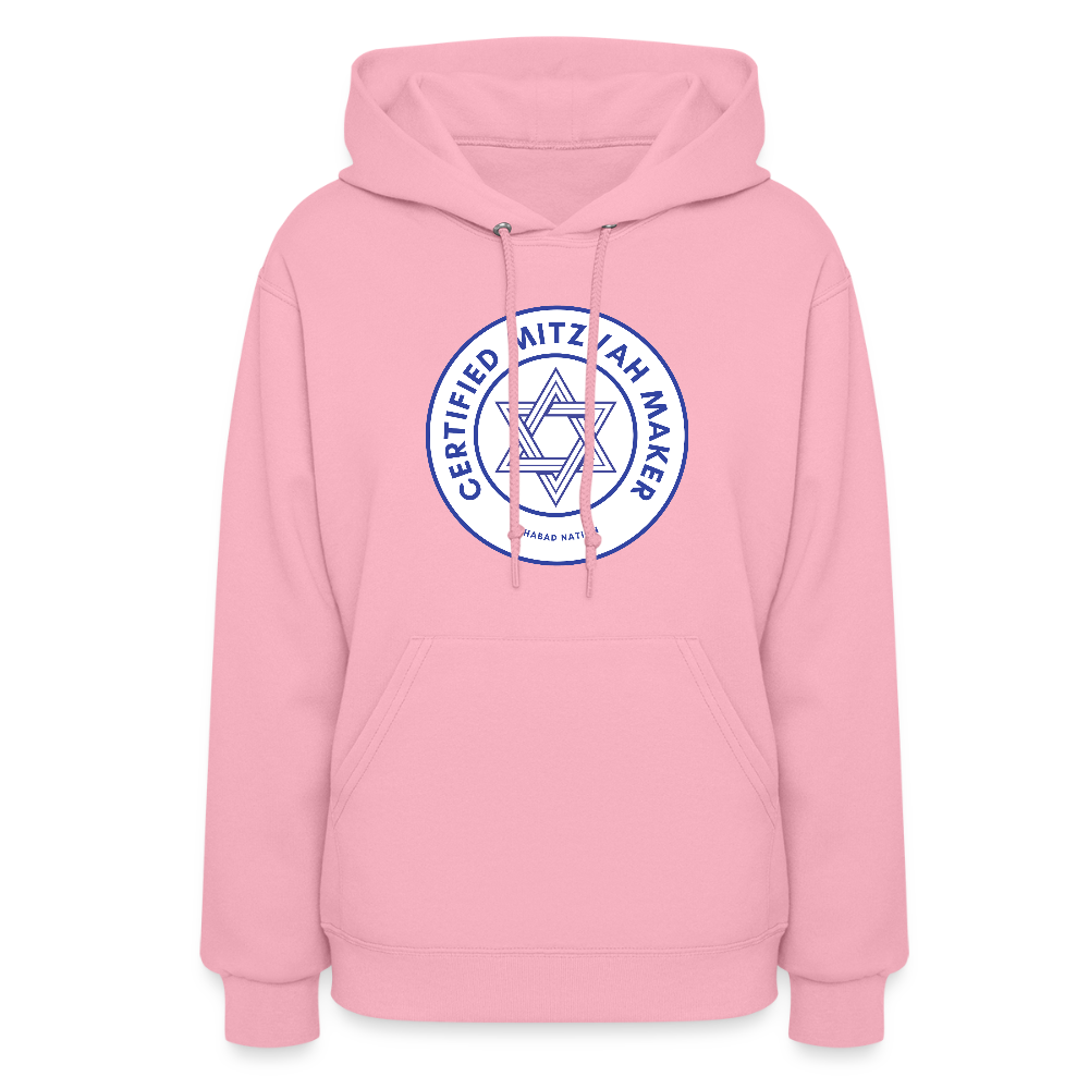Certified Mitzvah Maker Women's Hoodie - classic pink