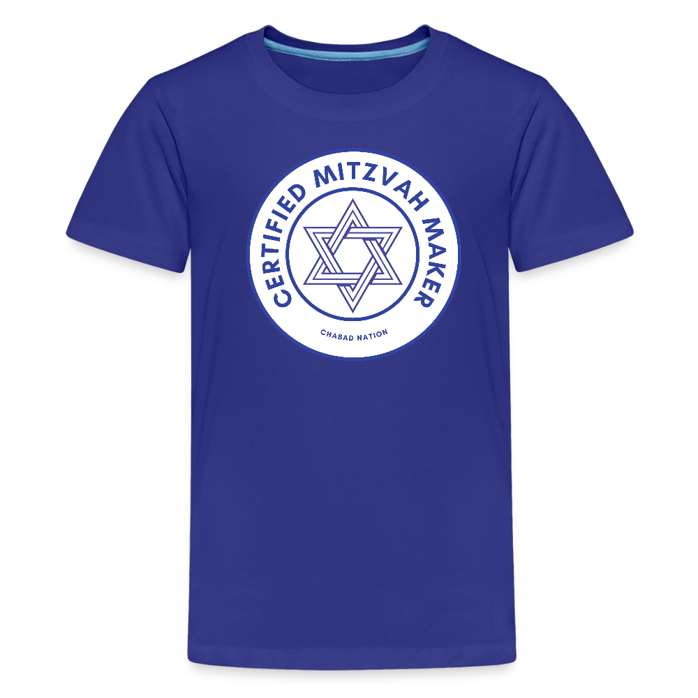Certified Mitzvah Maker Kids' Premium T-Shirt - royal blue