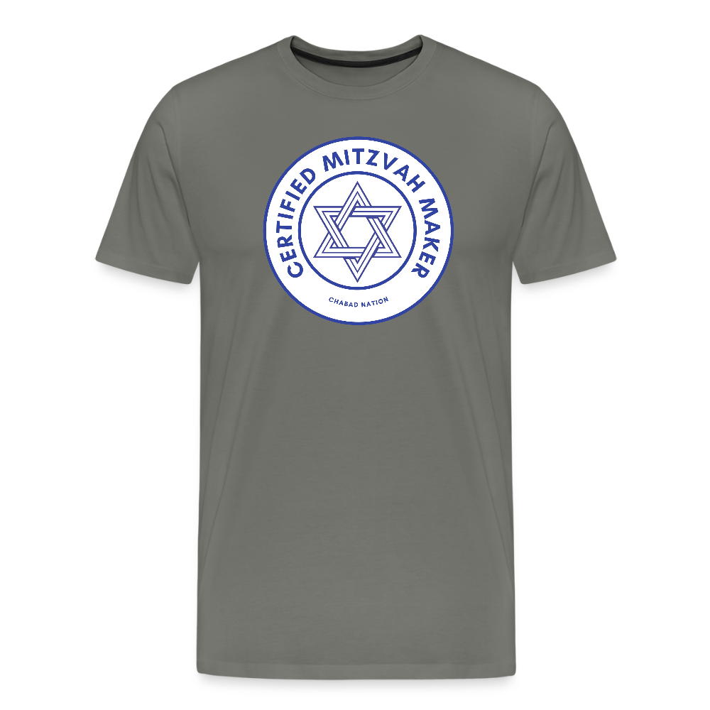 Certified Mitzvah Maker Men's Premium T-Shirt - asphalt gray