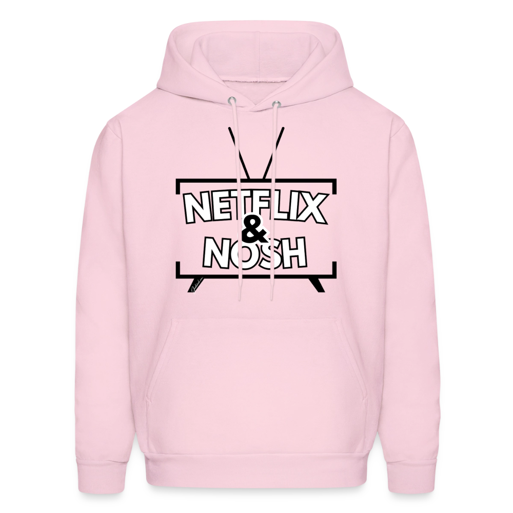 Netflix & Nosh Men's Hoodie - pale pink