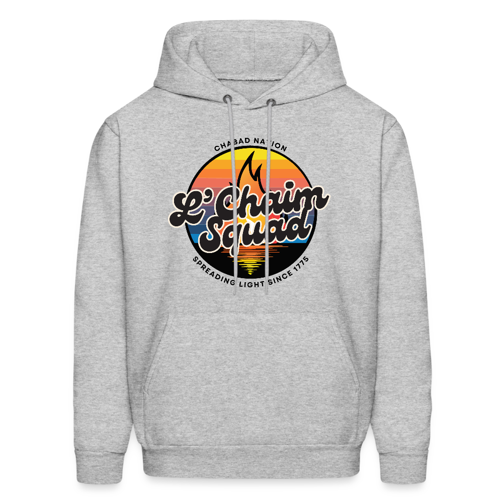 L’Chaim Squad – Spreading Light Men's Hoodie - heather gray