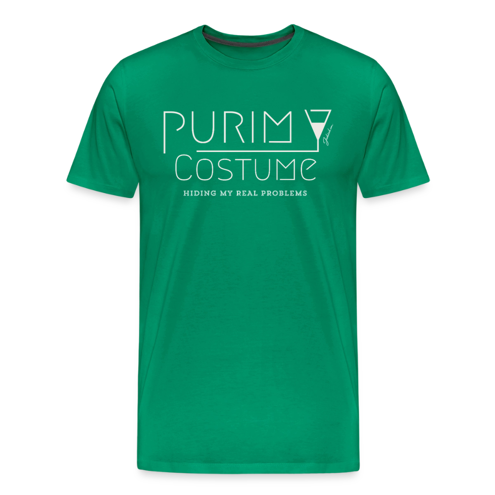 Purim Costume Men's Premium T-Shirt - kelly green