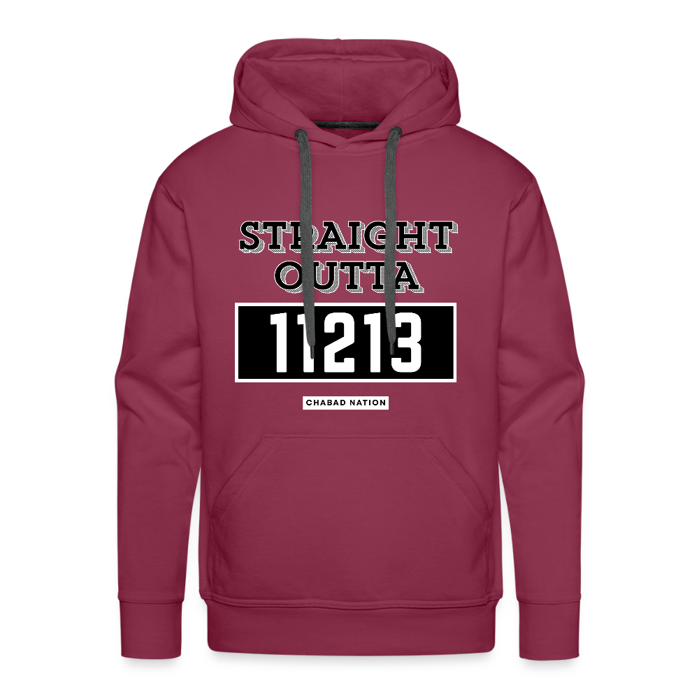 Straight Outta 11213 Men’s Premium Hoodie - burgundy