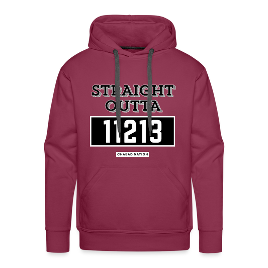 Straight Outta 11213 Men’s Premium Hoodie - burgundy