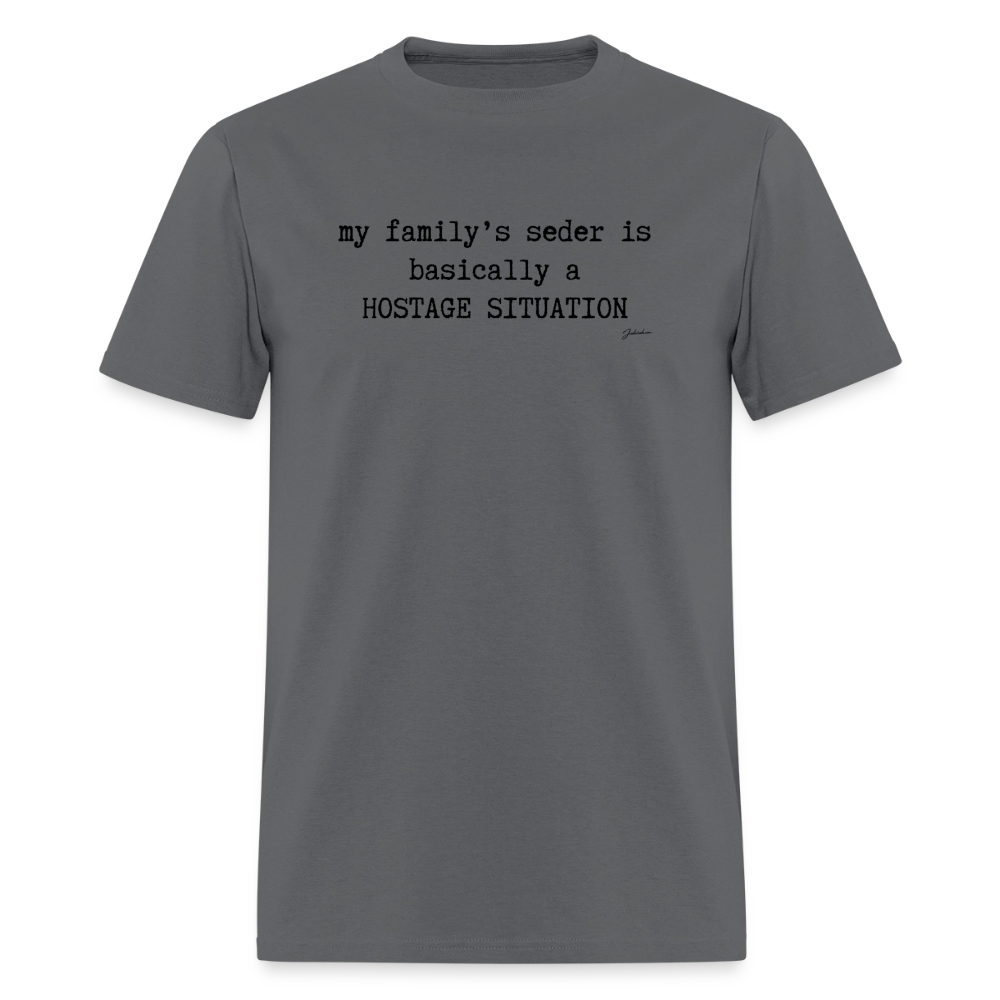 Seder Hostage Men's T-Shirt | GILDAN 5000 - charcoal
