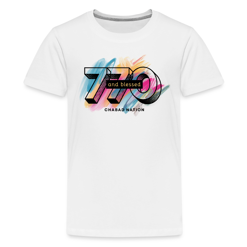 770 And Blessed Kids' Premium T-Shirt - white