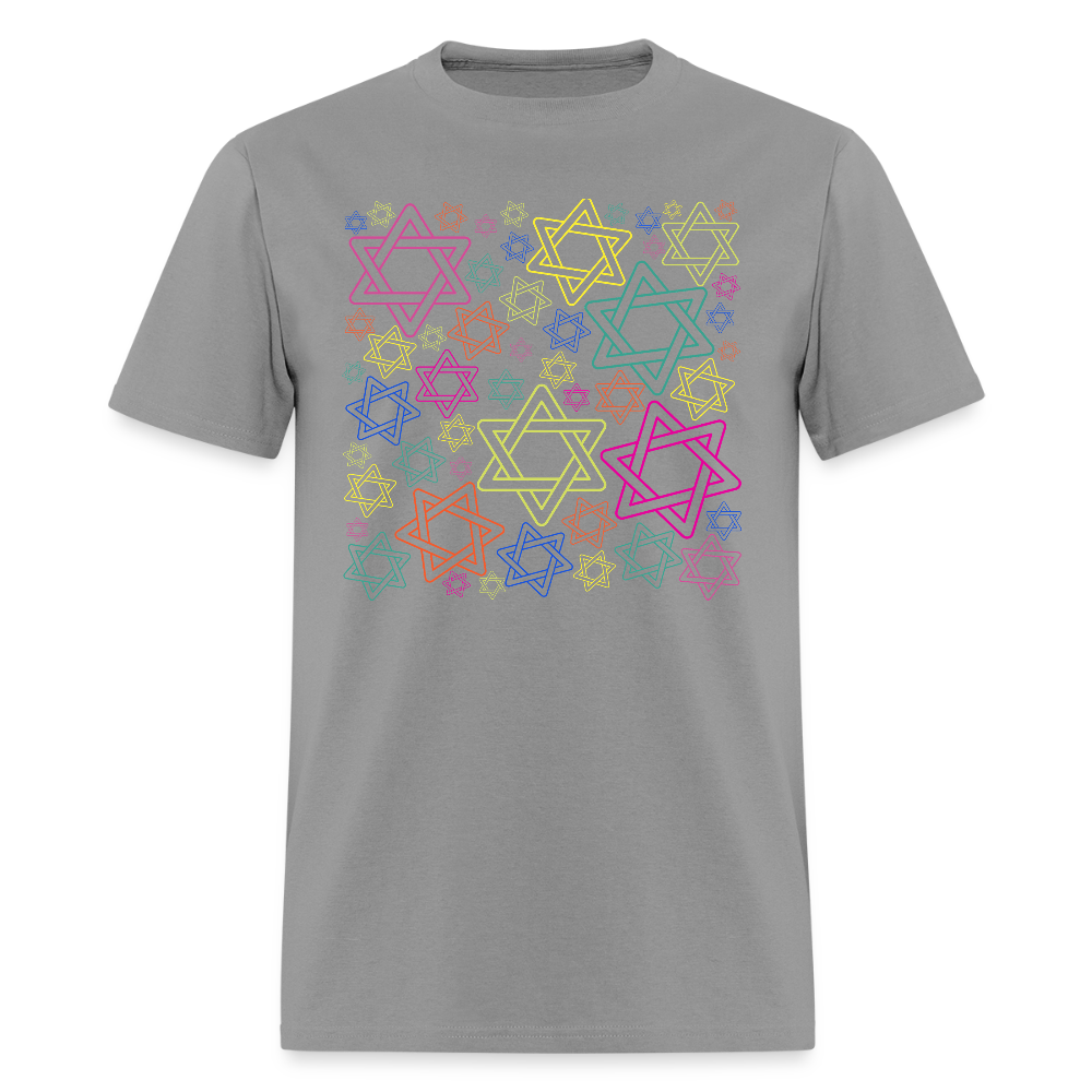 Neon Star of David Festival Men's T-Shirt | GILDAN 5000 - rock
