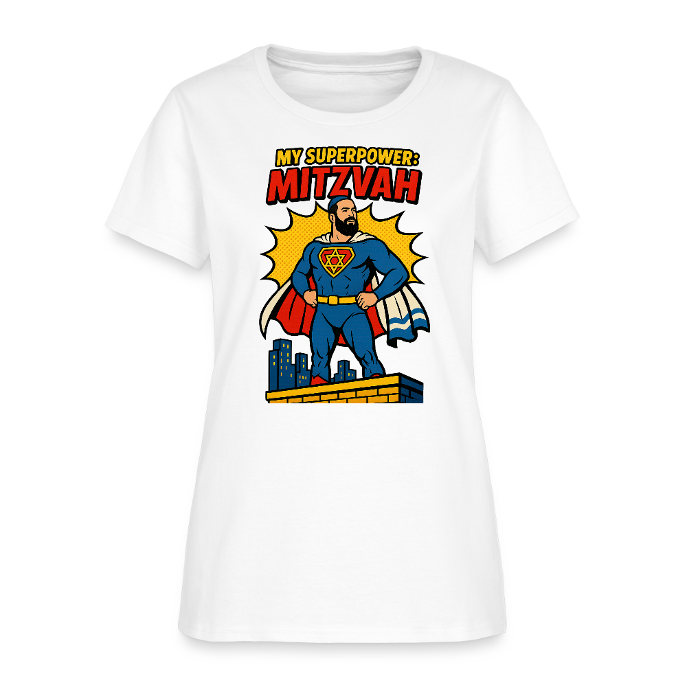 My Superpower: Mitzvah Women's T-Shirt - white