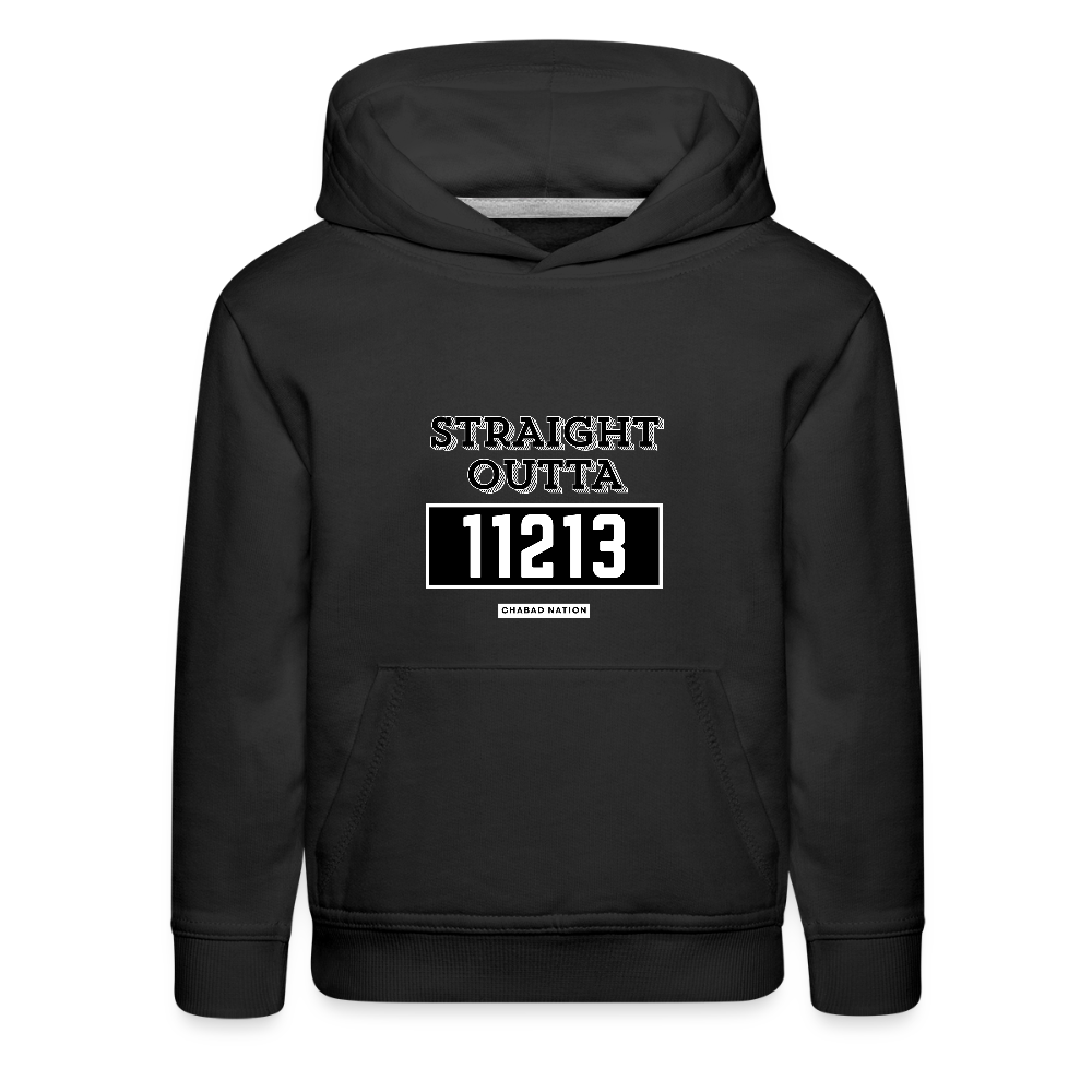 Straight Outta 11213 Kids‘ Premium Hoodie - black