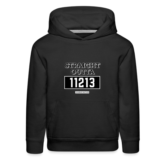 Straight Outta 11213 Kids‘ Premium Hoodie - black