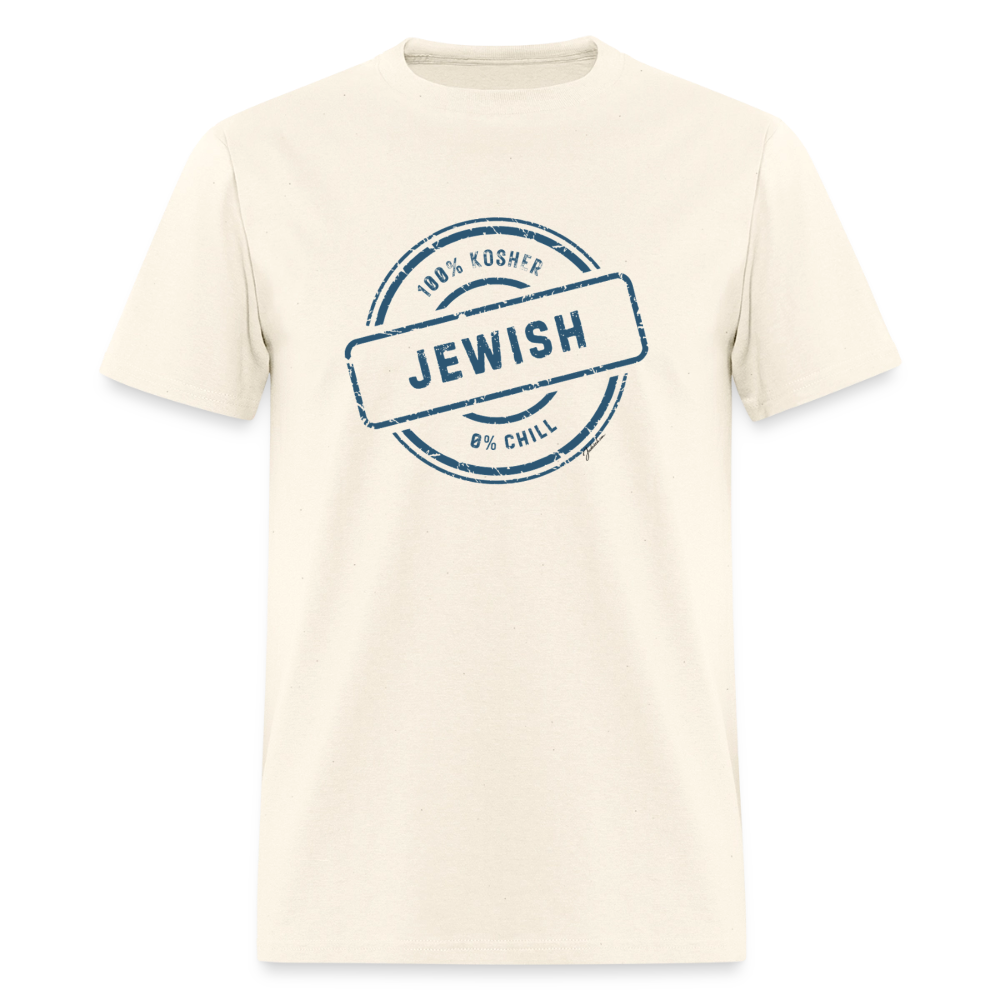 100% Jewish Men's T-Shirt | GILDAN 5000 - sweet cream heather