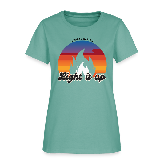 Light It Up Women's T-Shirt - aquatic