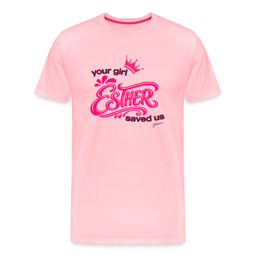 Your Girl Esther Men's Premium T-Shirt - pink