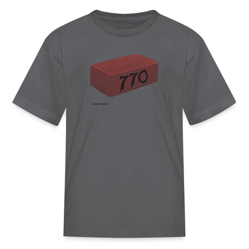770 Solid Brick Kids' T-Shirt - charcoal
